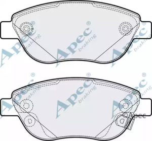 APEC BRAKING pad2079 -  Комплект тормозных колодок, дисковый тормоз
